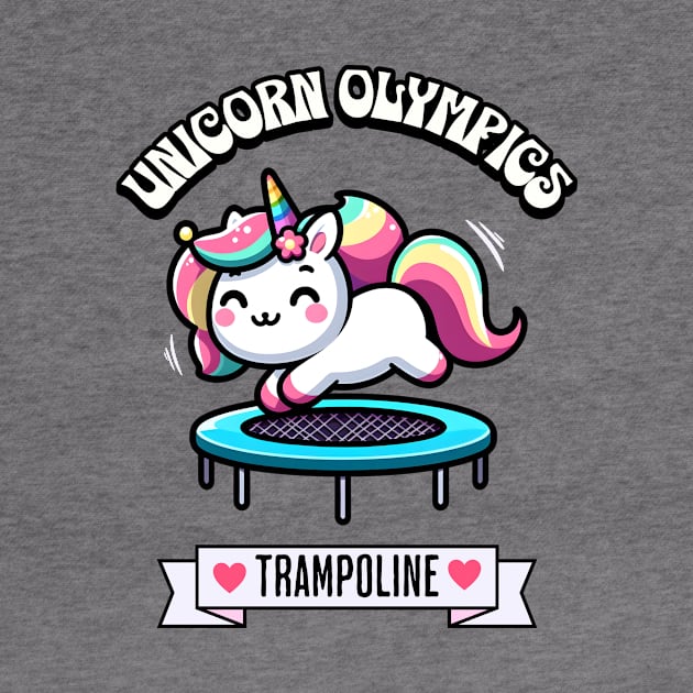 Trampoline Unicorn Olympics 🦄 - Bounce into Cuteness! by Pink & Pretty